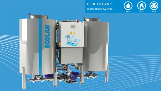 Blue Ocean Image Ecolab’s Blue Ocean Laundry Water Filtration System