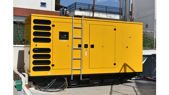 Stationary diesel electric generator
